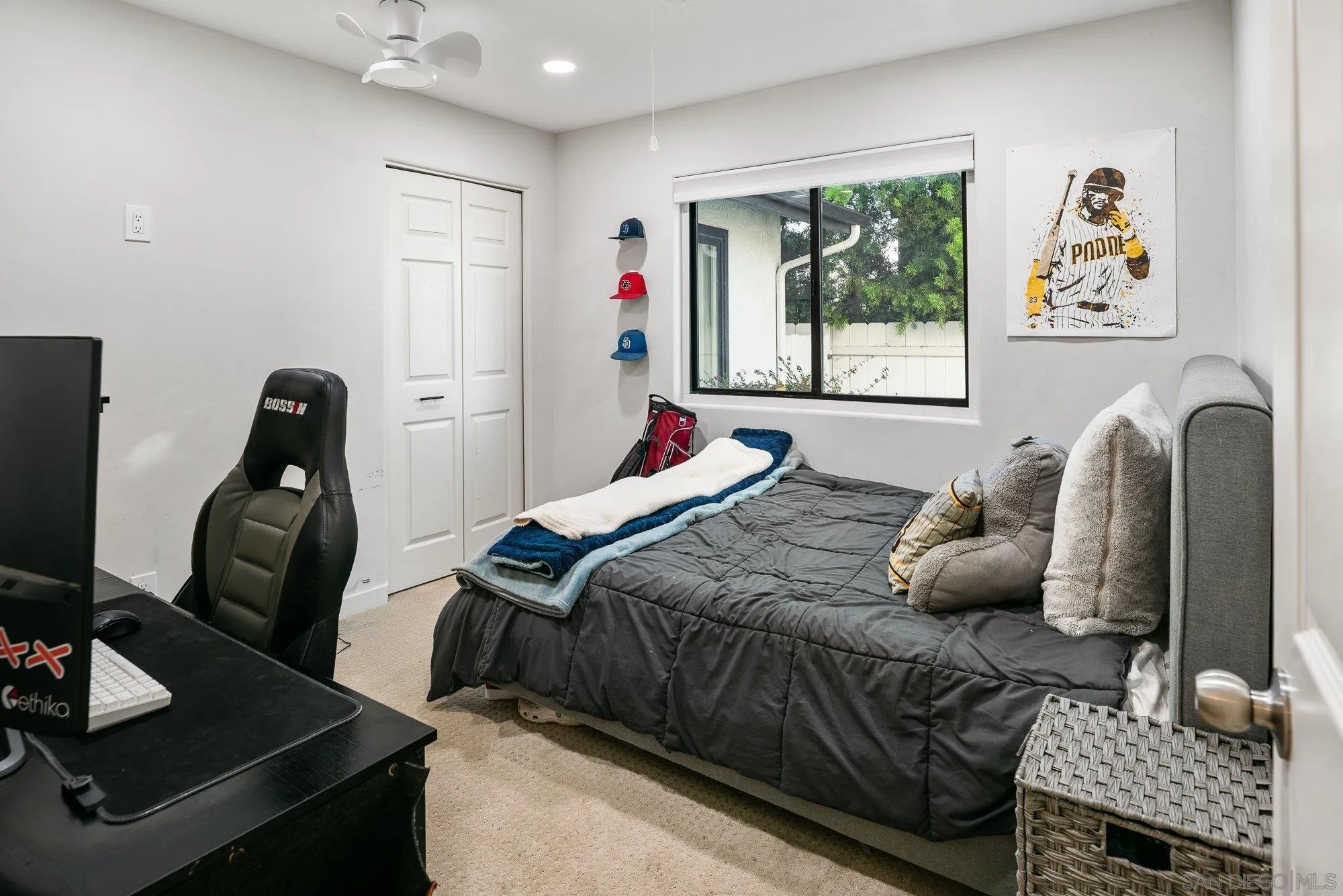3491 Shawnee Road San Diego, CA 92117 - Photo 33 of 66 a bedroom with bed and a window
