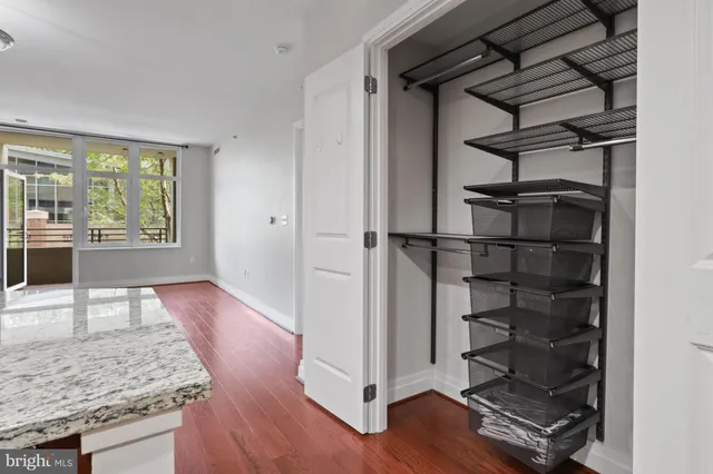 a view of a living room washer and dryer