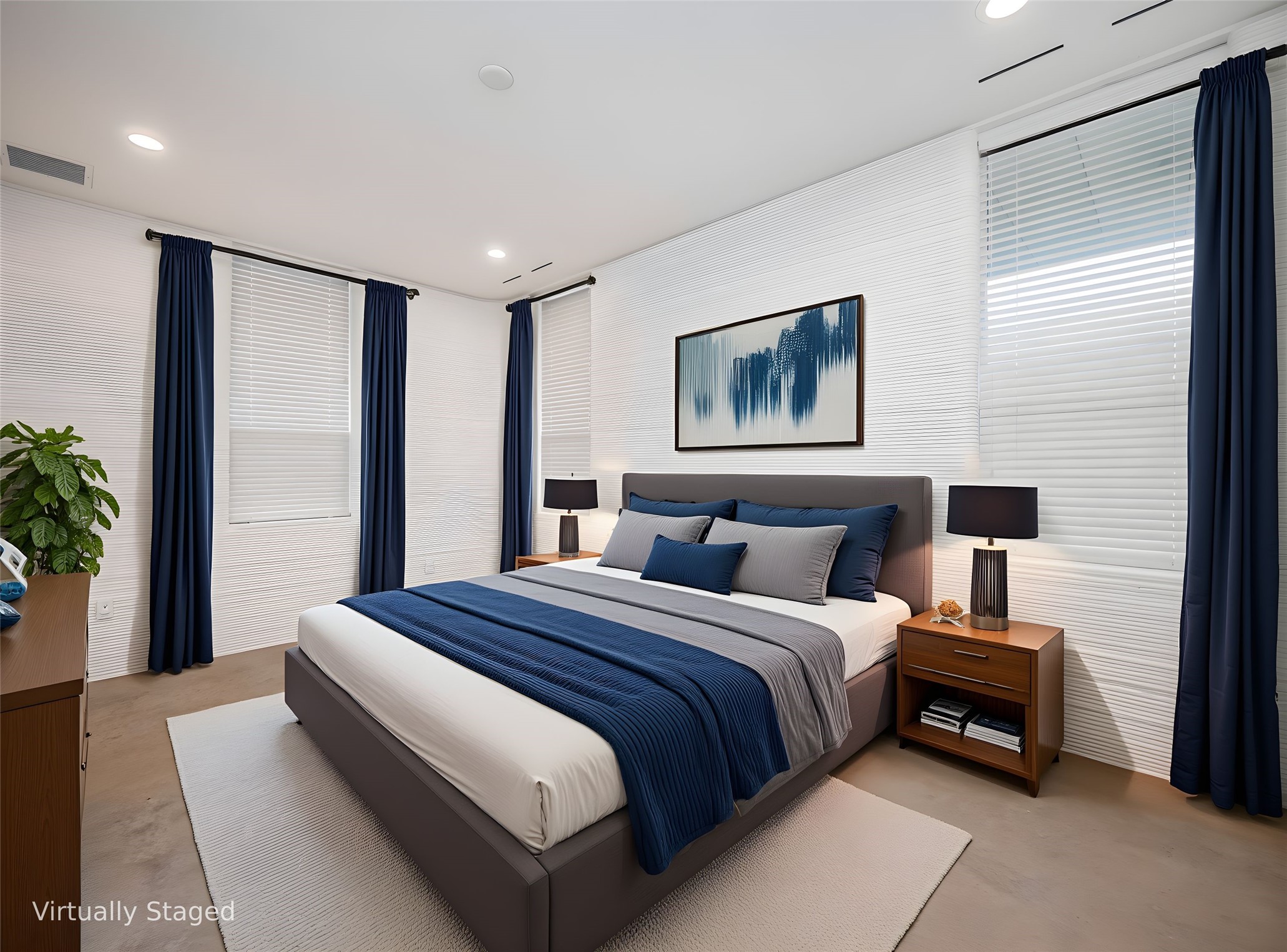 304 Painted Sunset Drive Georgetown, TX 78628 - Photo 15 of 38 a bedroom with a bed and a large mirror