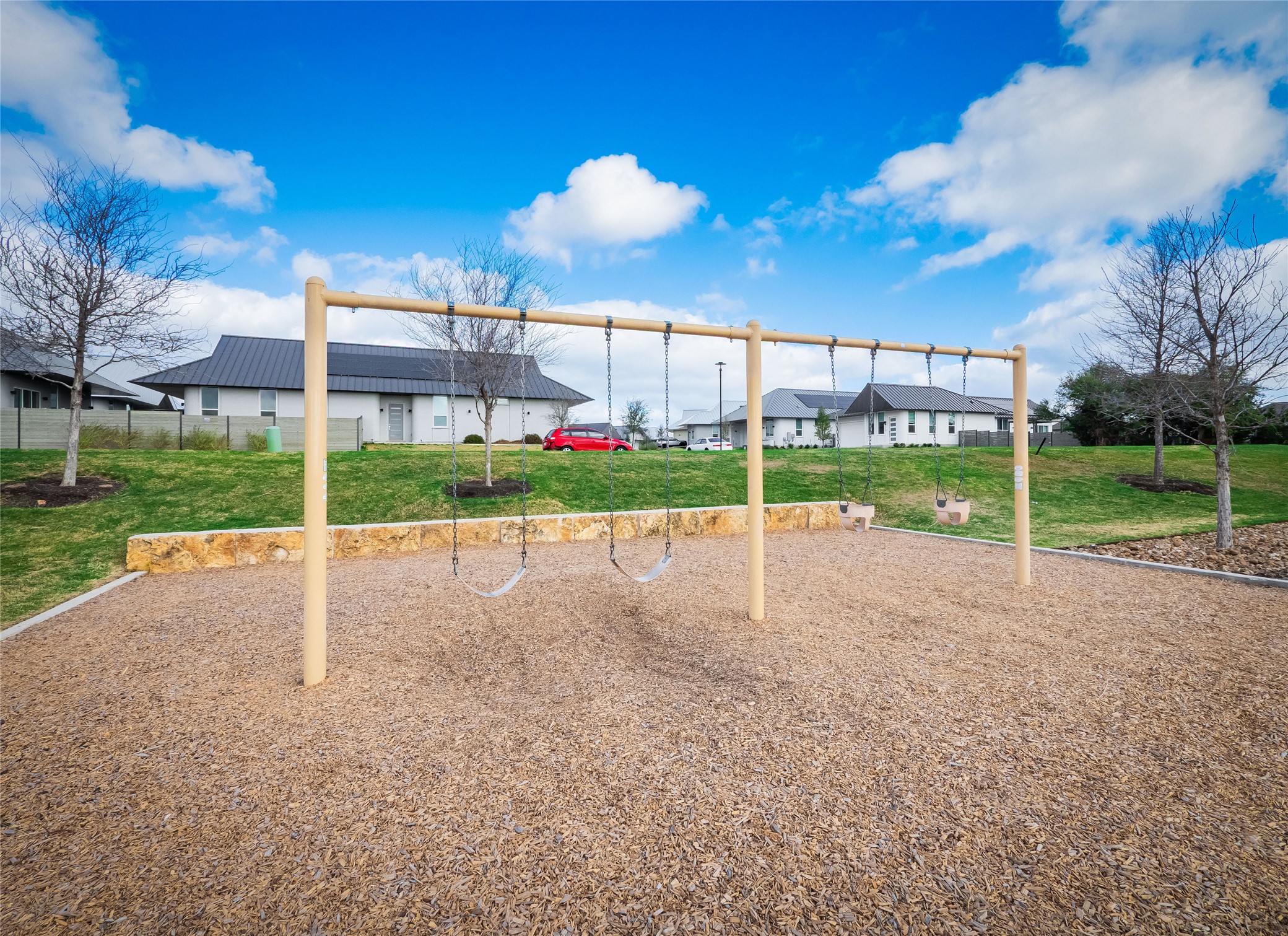 304 Painted Sunset Drive Georgetown, TX 78628 - Photo 37 of 38 a view of a house with a big yard and large trees
