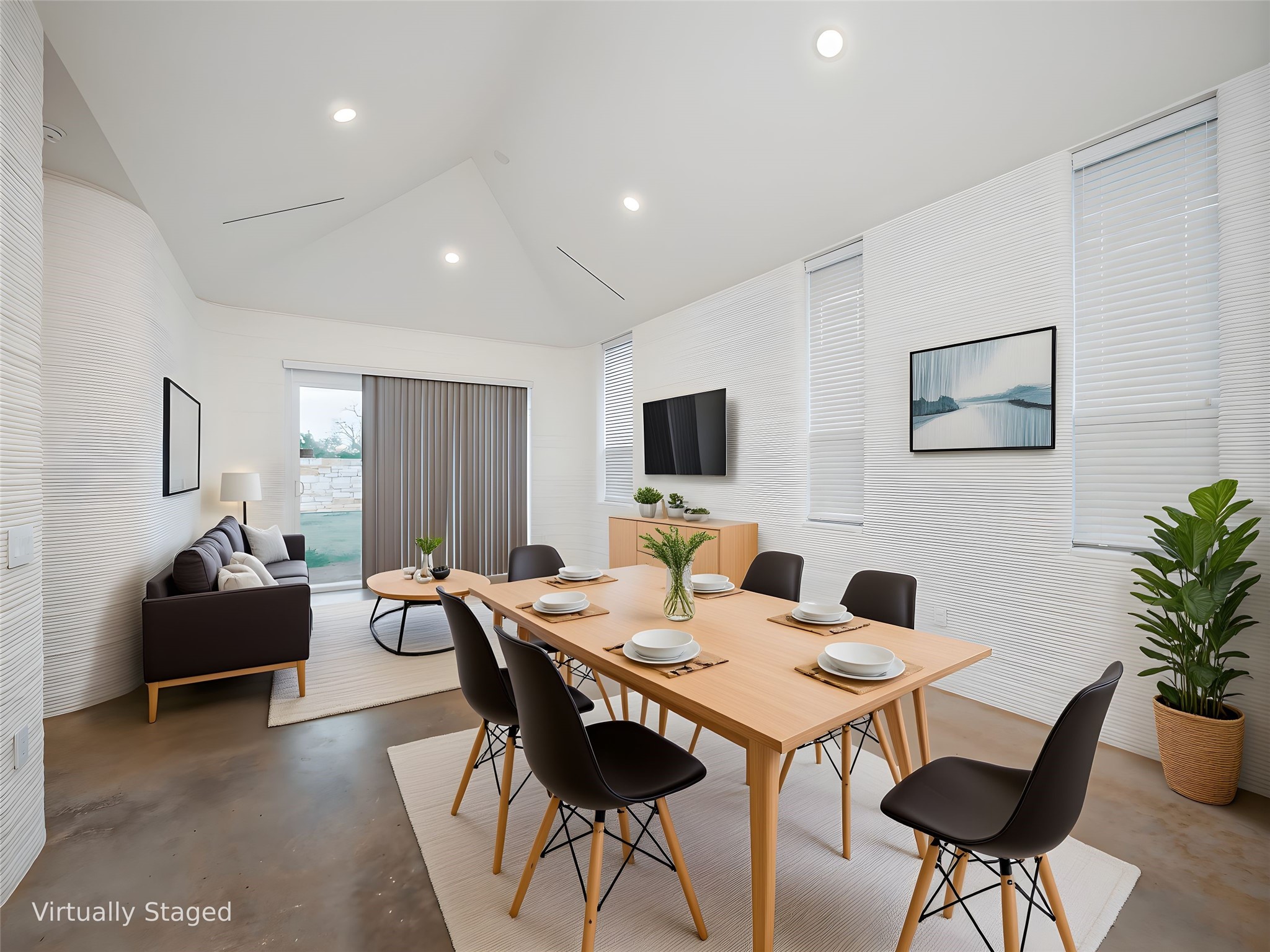 304 Painted Sunset Drive Georgetown, TX 78628 - Photo 6 of 38 a view of a livingroom with furniture and a flat screen tv