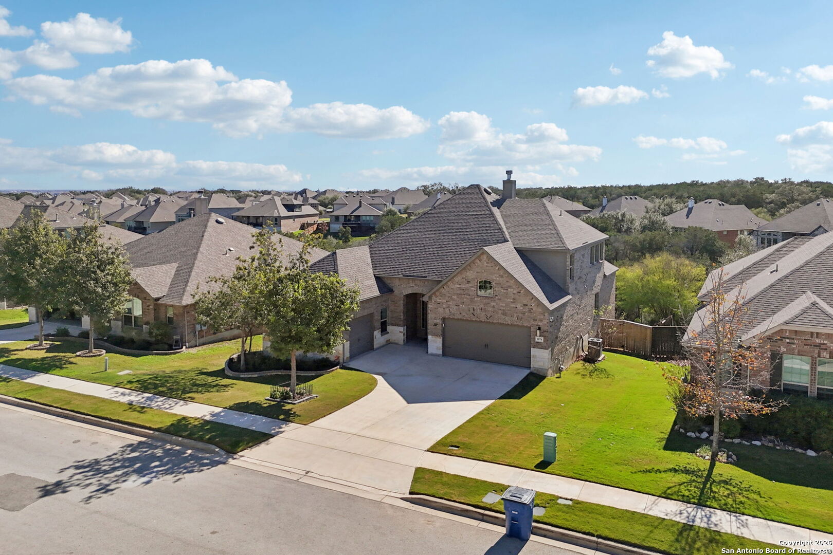 1074 Boulder New Braunfels, TX 78132 - Photo 36 of 40 an aerial view of a house with garden space and houses