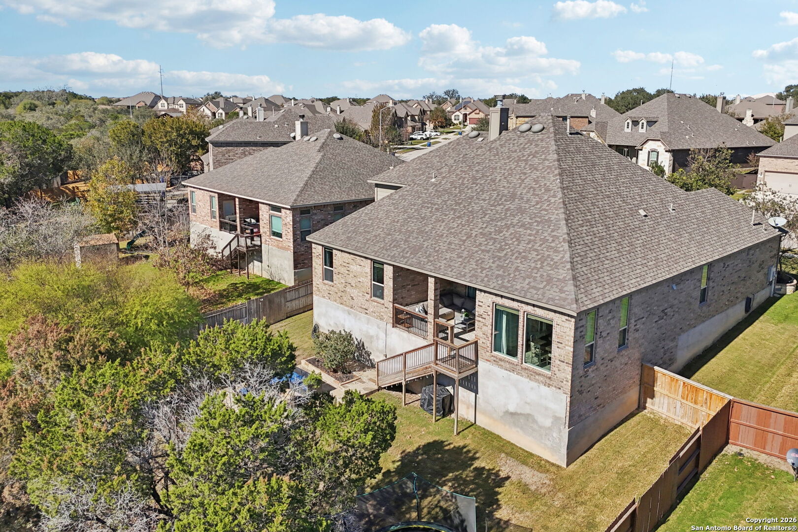 1074 Boulder New Braunfels, TX 78132 - Photo 37 of 40 an aerial view of a house with a yard