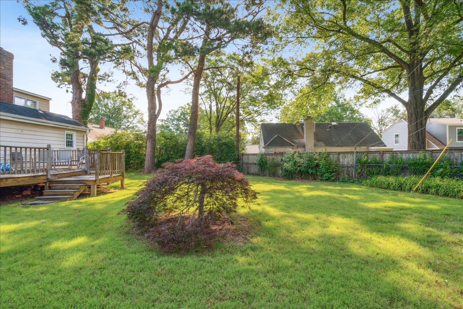 5255 Dee Road Memphis, TN 38117 - Photo 24 of 27 a backyard of a house with table and chairs