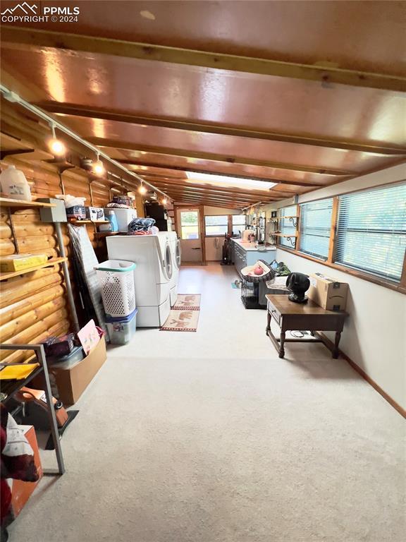 8149 Patti Drive Rye, CO 81069 - Photo 19 of 27 a gym area with water heater and racks on the wall