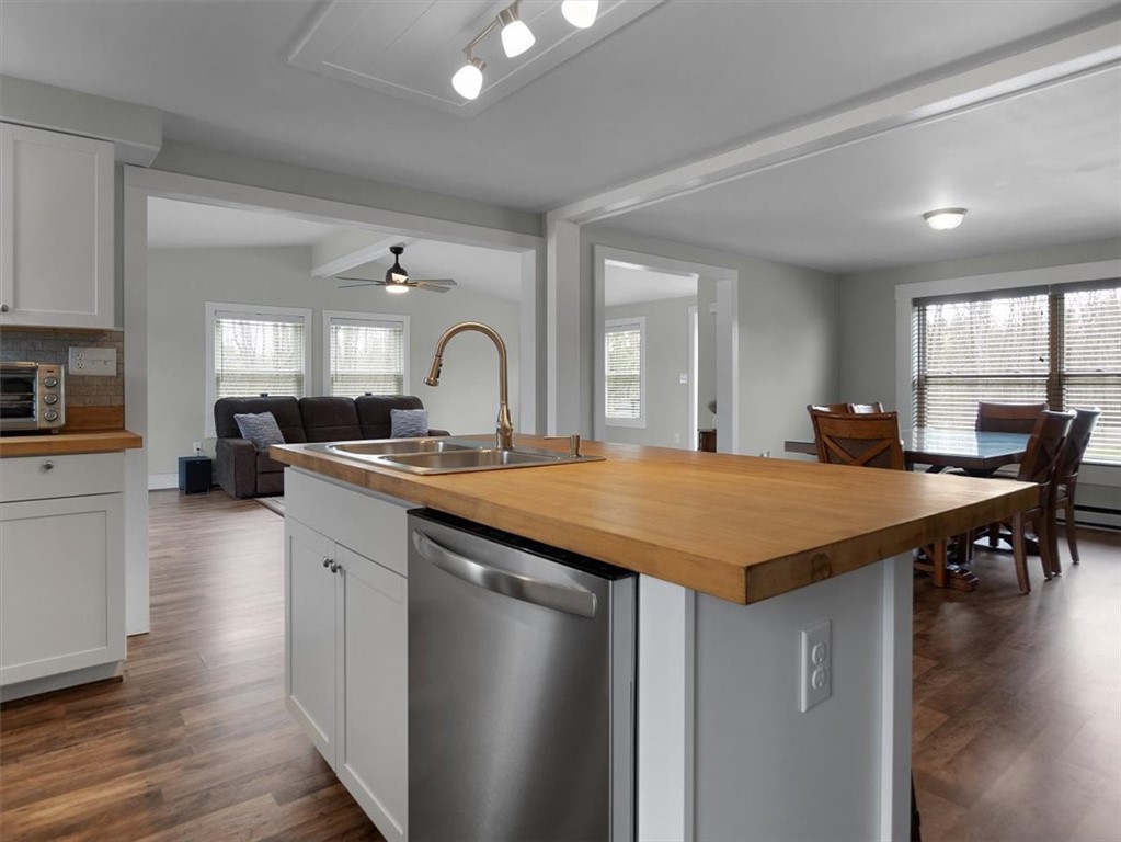 3000 Ryder Road Arcadia, NY 14513 - Photo 13 of 36 eautiful butcher block breakfast bar / Island #2