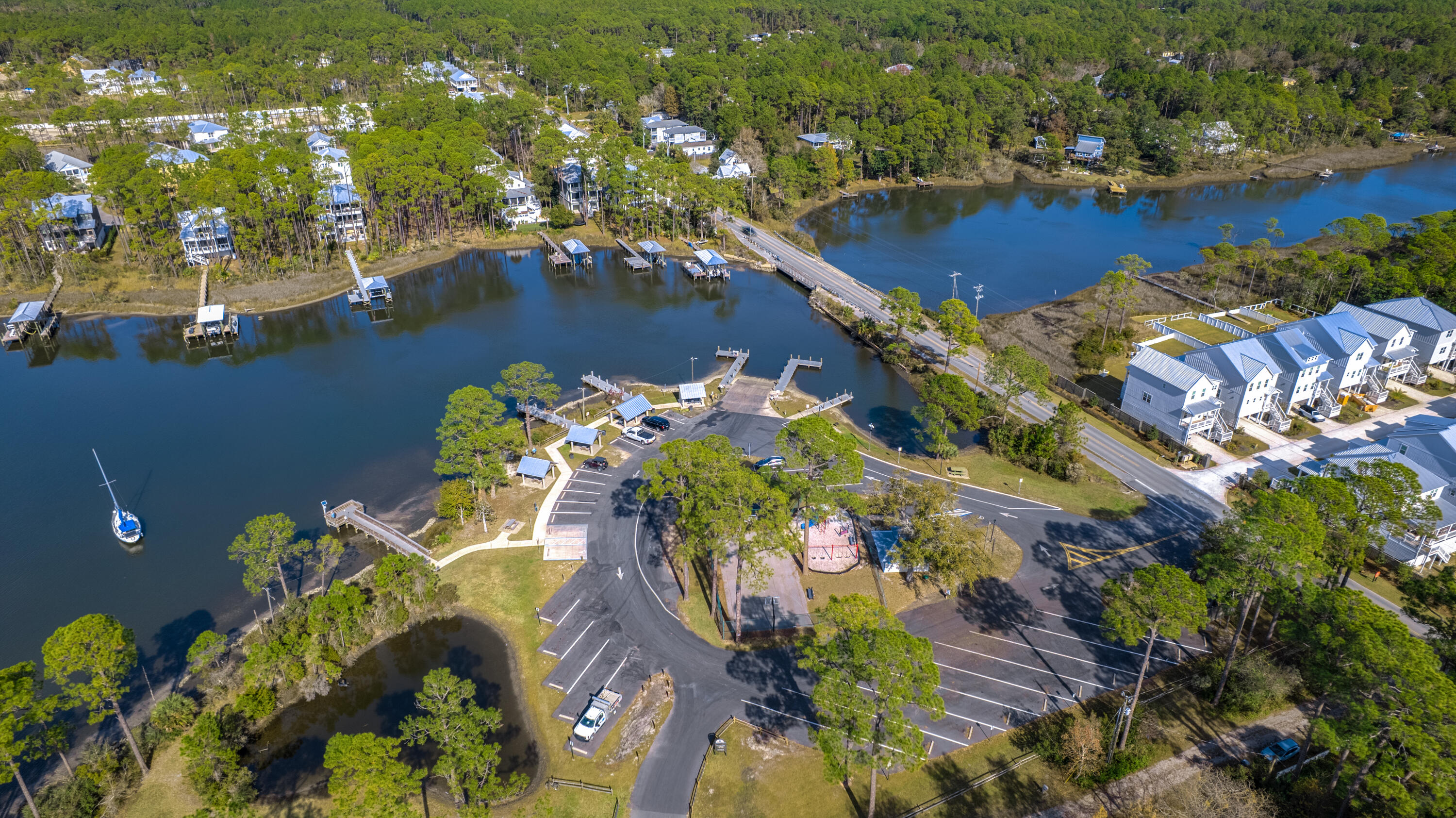367 East Nursery Road Santa Rosa Beach, FL 32459 - Photo 10 of 19 an aerial view of lake residential house with outdoor space