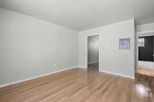 wooden floor in an empty room
