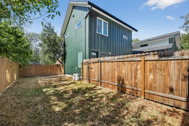 a backyard of a house