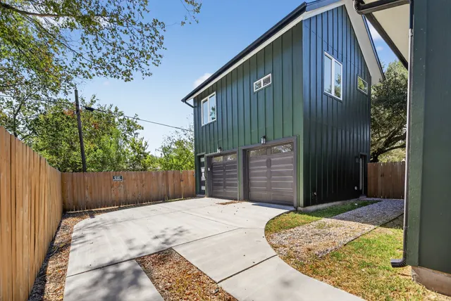 a house view with a backyard