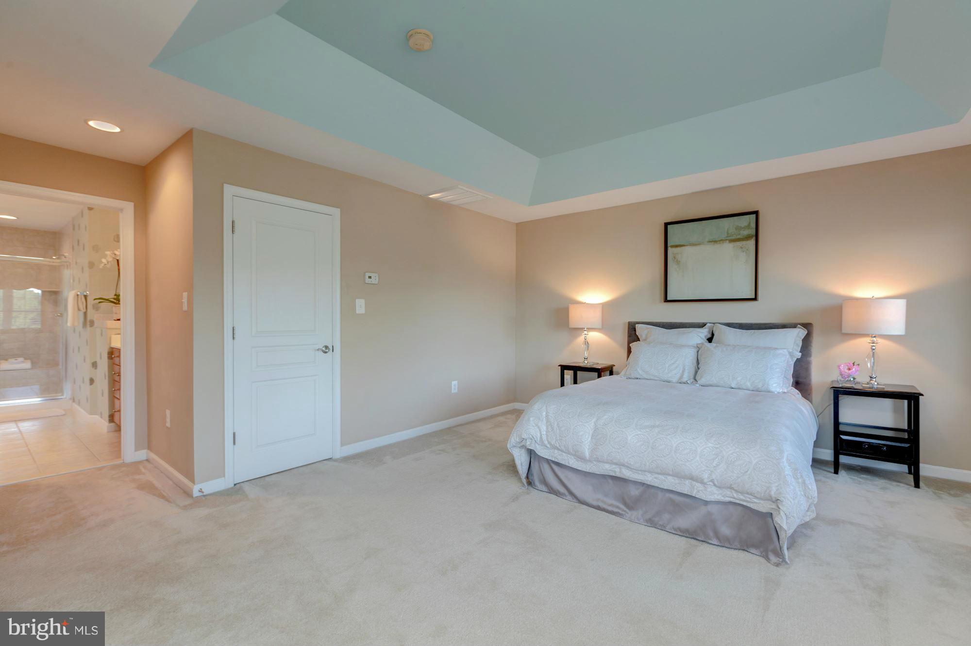 397 Spring Street Herndon, VA 20170 - Photo 17 of 30 a bedroom with a bed and a lamp
