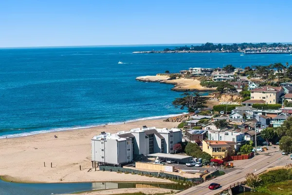a view of city and ocean