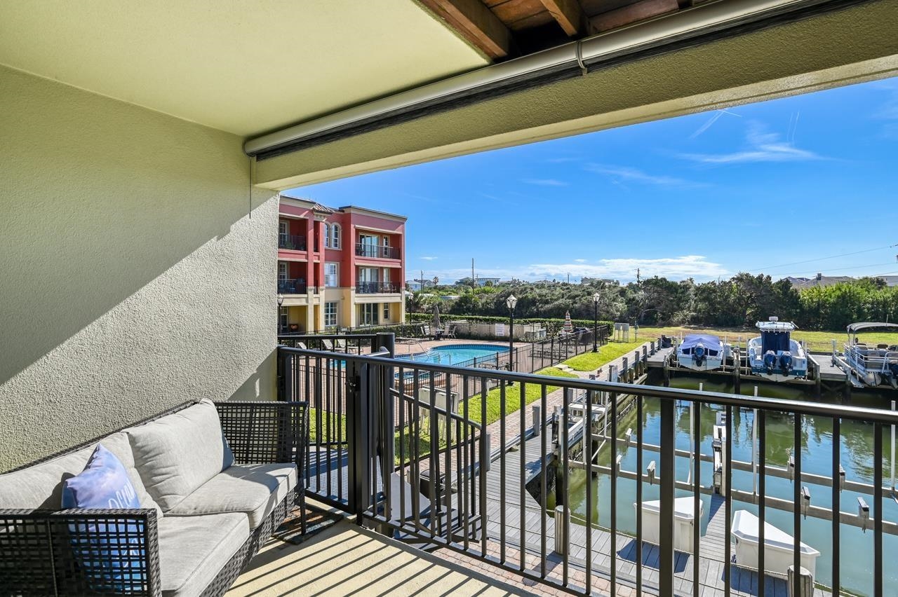 120 Sunset Harbor Way, Unit 204 St. Augustine, FL 32080 - Photo 26 of 49 a view of a balcony with furniture