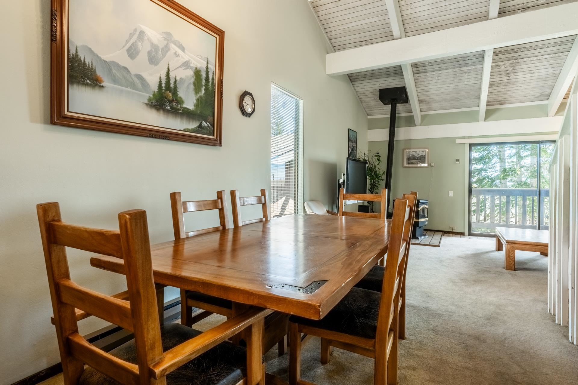 94 John Muir Road, Unit 132 Mammoth Lakes, CA 93546 - Photo 13 of 58 a dining room with furniture and window