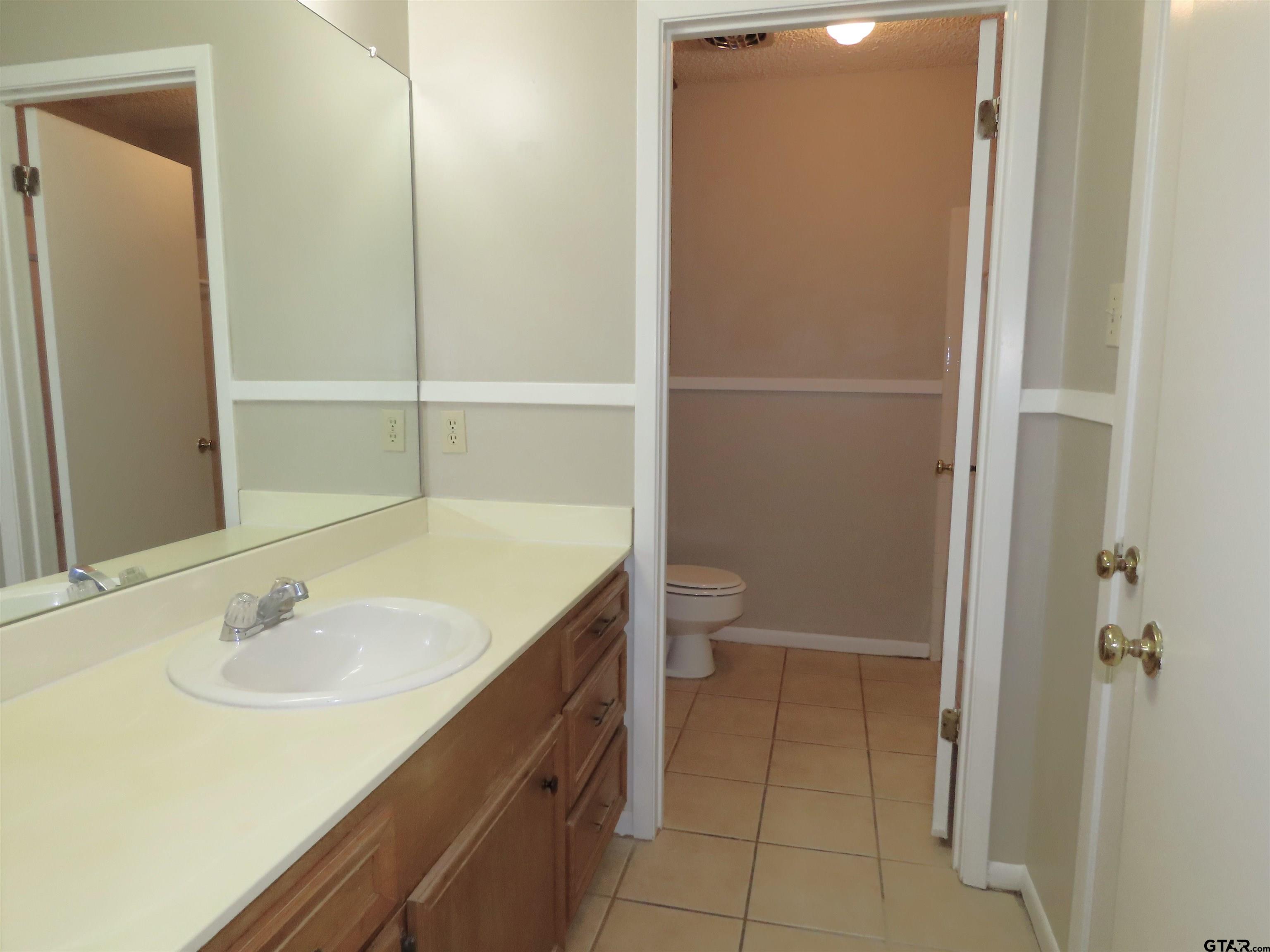 402 Muller Garden Road Tyler, TX 75703 - Photo 17 of 33 a bathroom with a sink toilet and shower