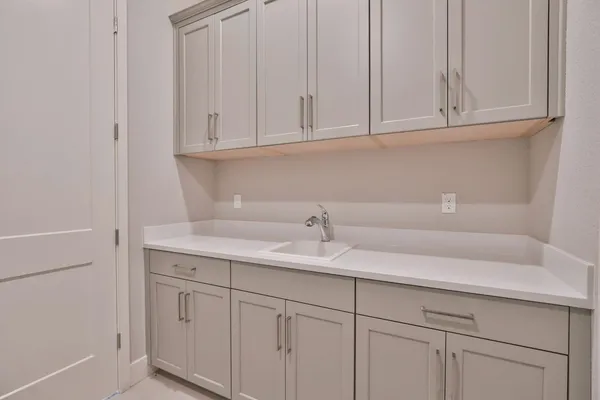 a view of a swimming pool with a yard