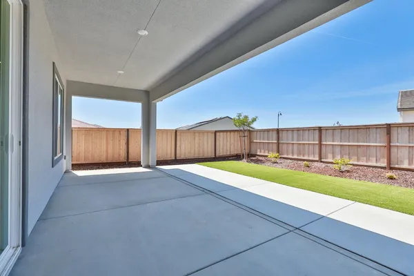 a house view with a outdoor space