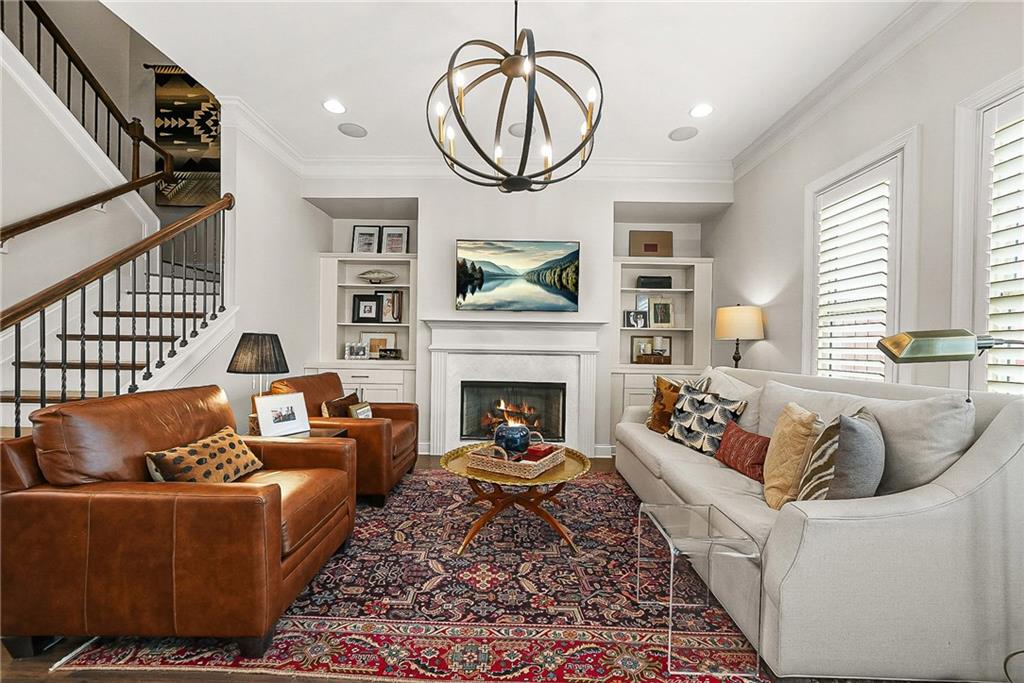 3715 Benton Lane Chamblee, GA 30341 - Photo 5 of 43 a living room with furniture a fireplace and window