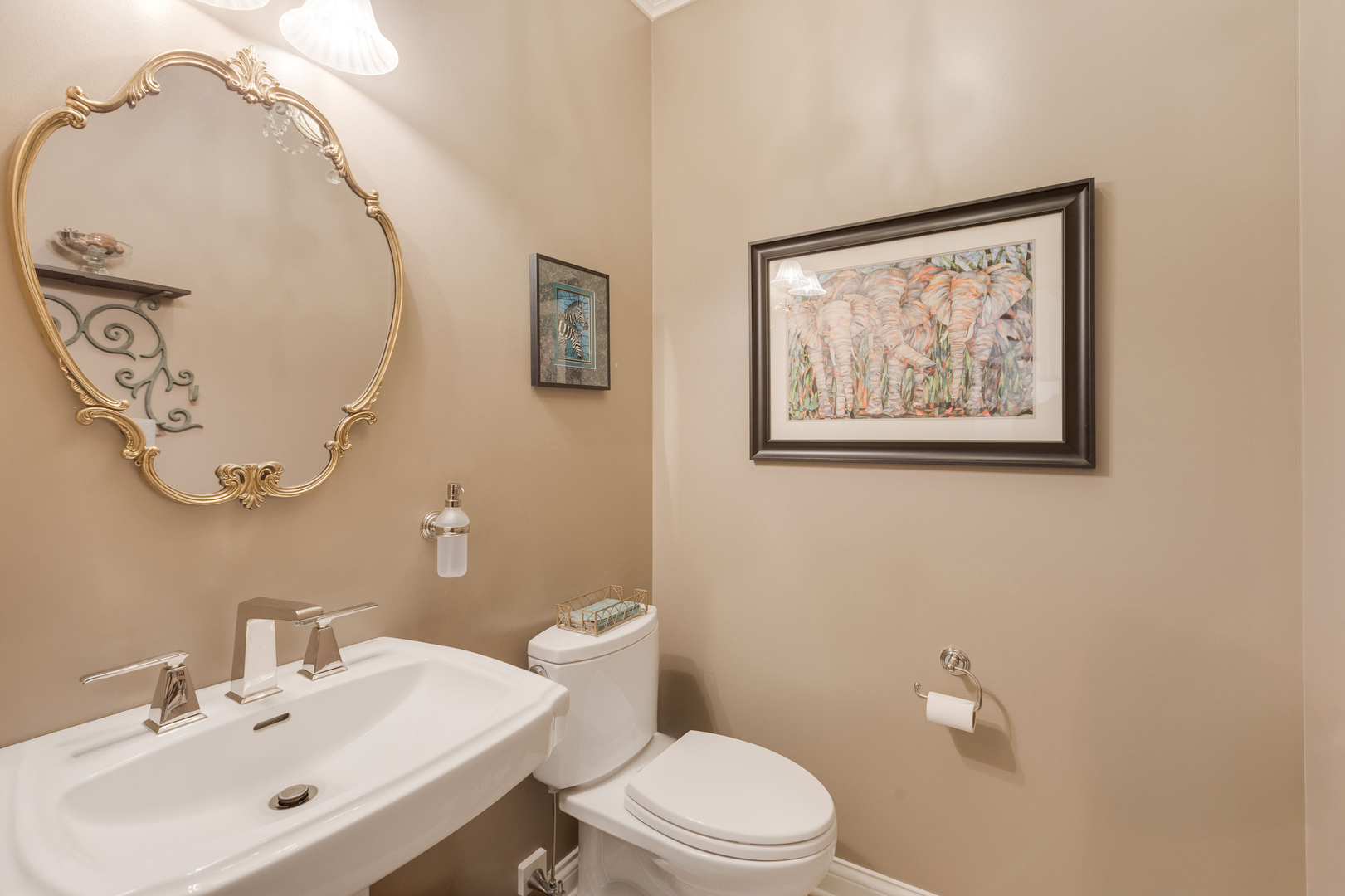 209 Carriage Trail Barrington, IL 60010 - Photo 16 of 42 a bathroom with a toilet sink and mirror