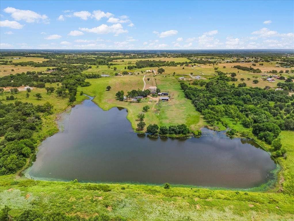 1508 Poolville Cut Off Road Poolville, TX 76487 - Photo 36 of 39 Aerial view of 7- acre stock tank.