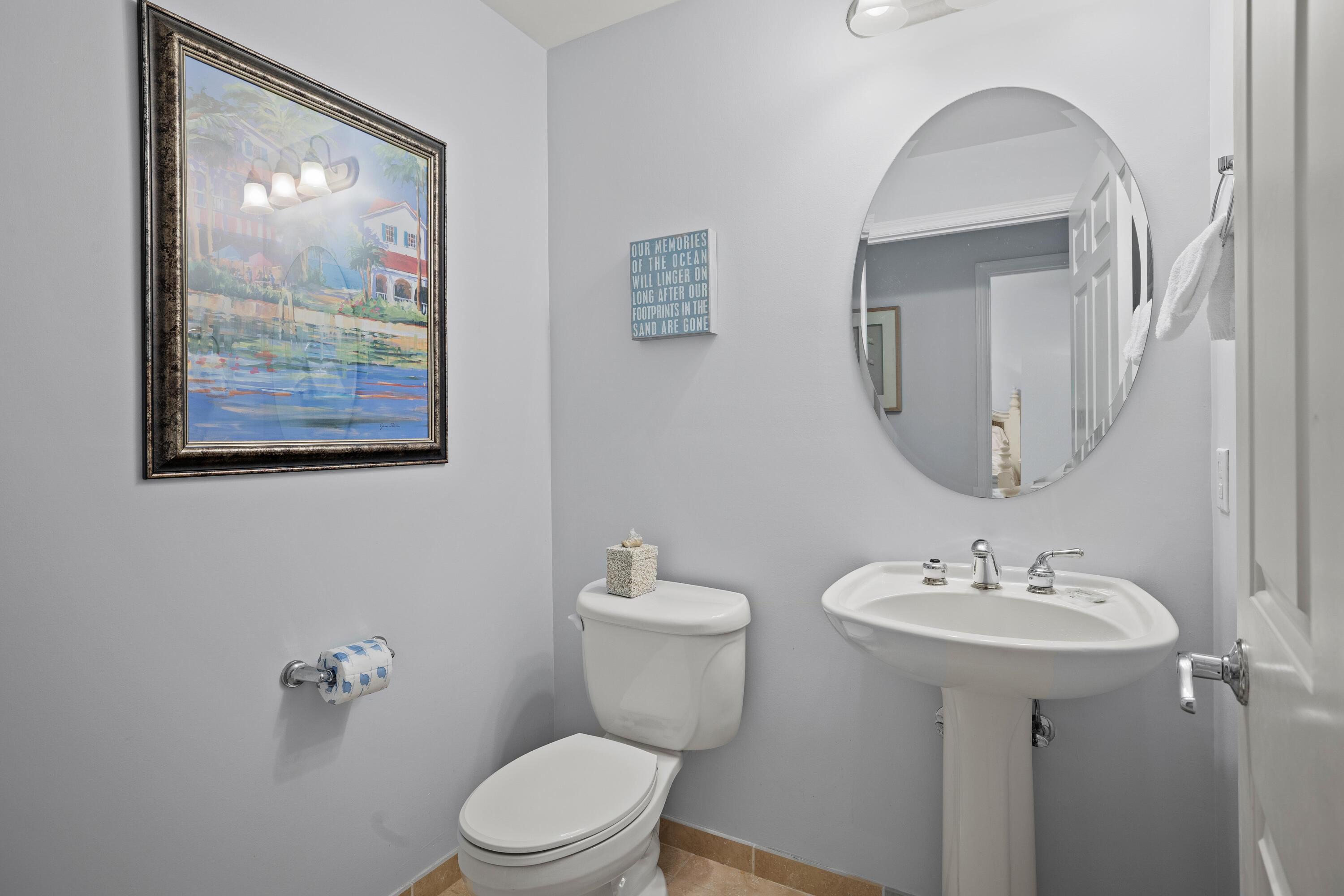 1732 West County Highway 30A, Unit 403R Santa Rosa Beach, FL 32459 - Photo 27 of 57 a bathroom with a toilet a sink and mirror
