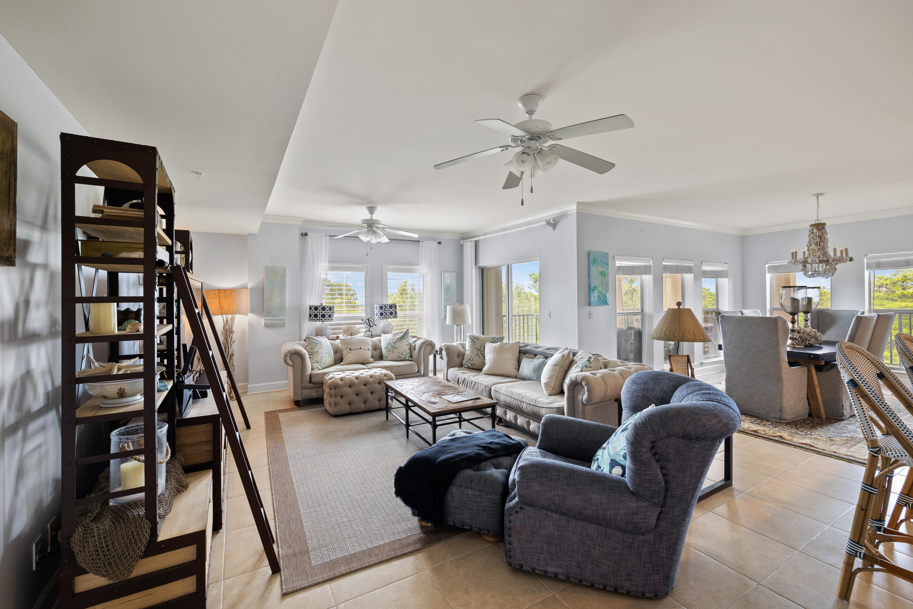 1732 West County Highway 30A, Unit 403R Santa Rosa Beach, FL 32459 - Photo 5 of 57 a living room with furniture and wooden floor