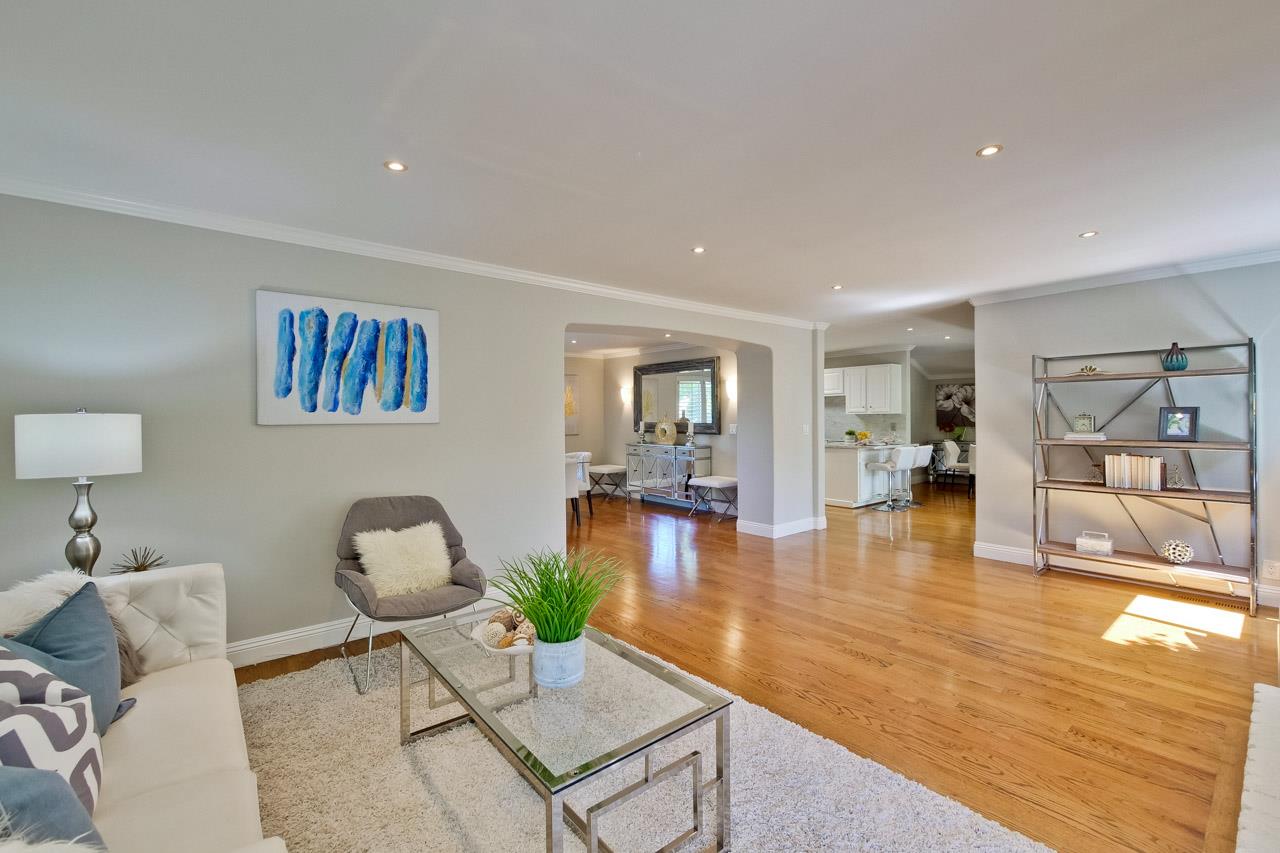 1875 Appletree Lane Mountain View, CA 94040 - Photo 3 of 39 a living room with furniture and wooden floor