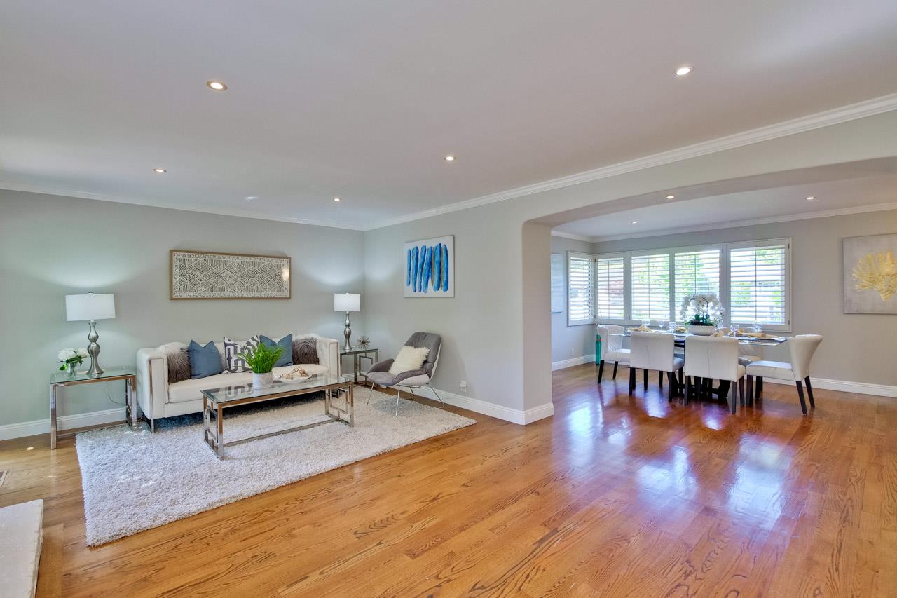 1875 Appletree Lane Mountain View, CA 94040 - Photo 5 of 39 a living room with furniture and wooden floor