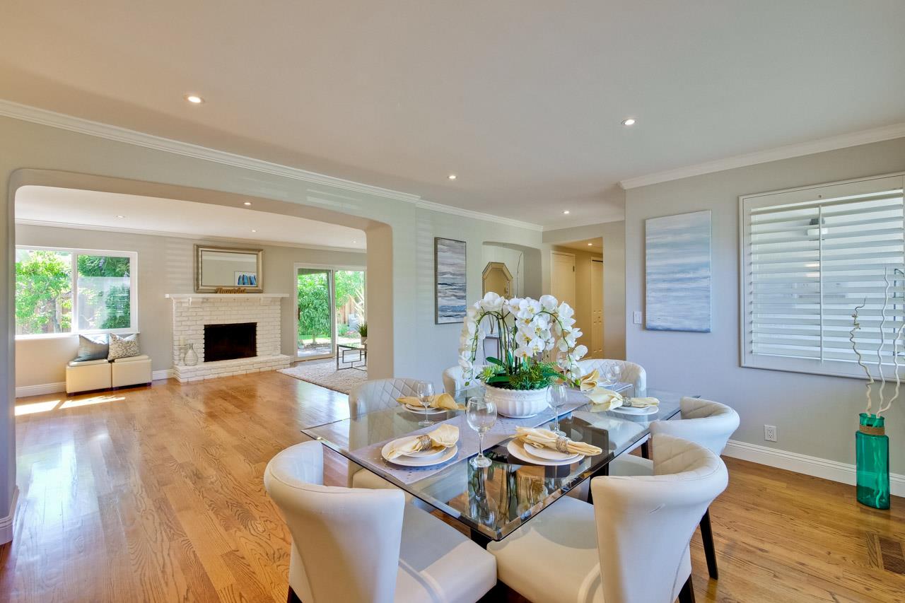 1875 Appletree Lane Mountain View, CA 94040 - Photo 6 of 39 a view of a dining room with furniture window and wooden floor