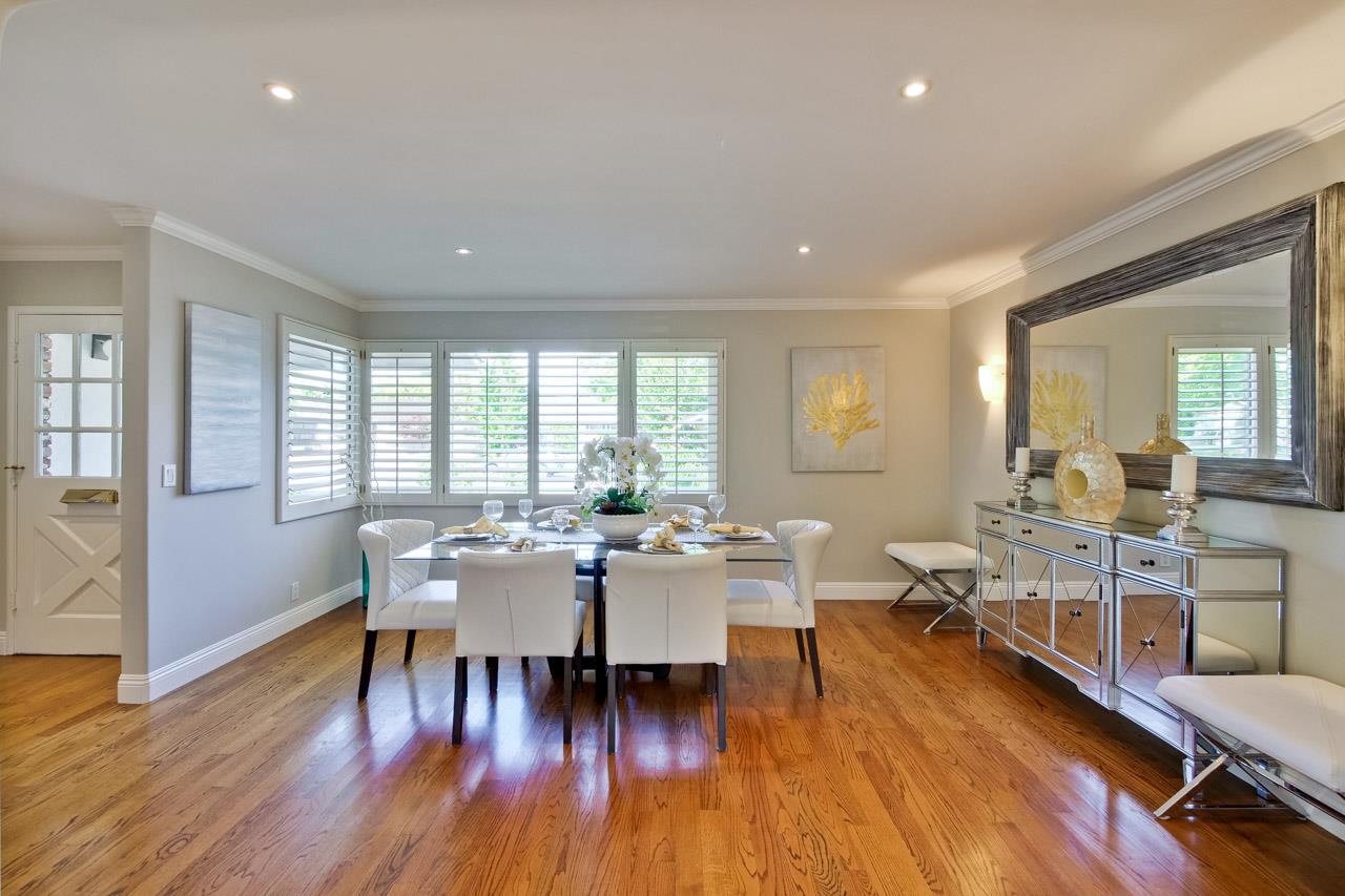 1875 Appletree Lane Mountain View, CA 94040 - Photo 8 of 39 a view of a dining room with furniture window and wooden floor