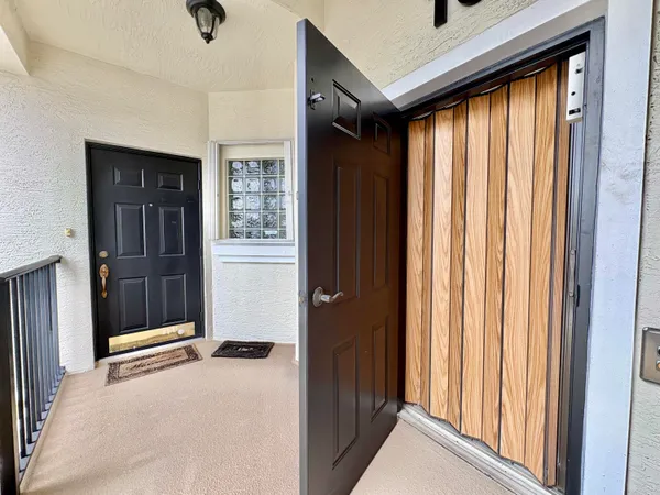 a view of an entryway door