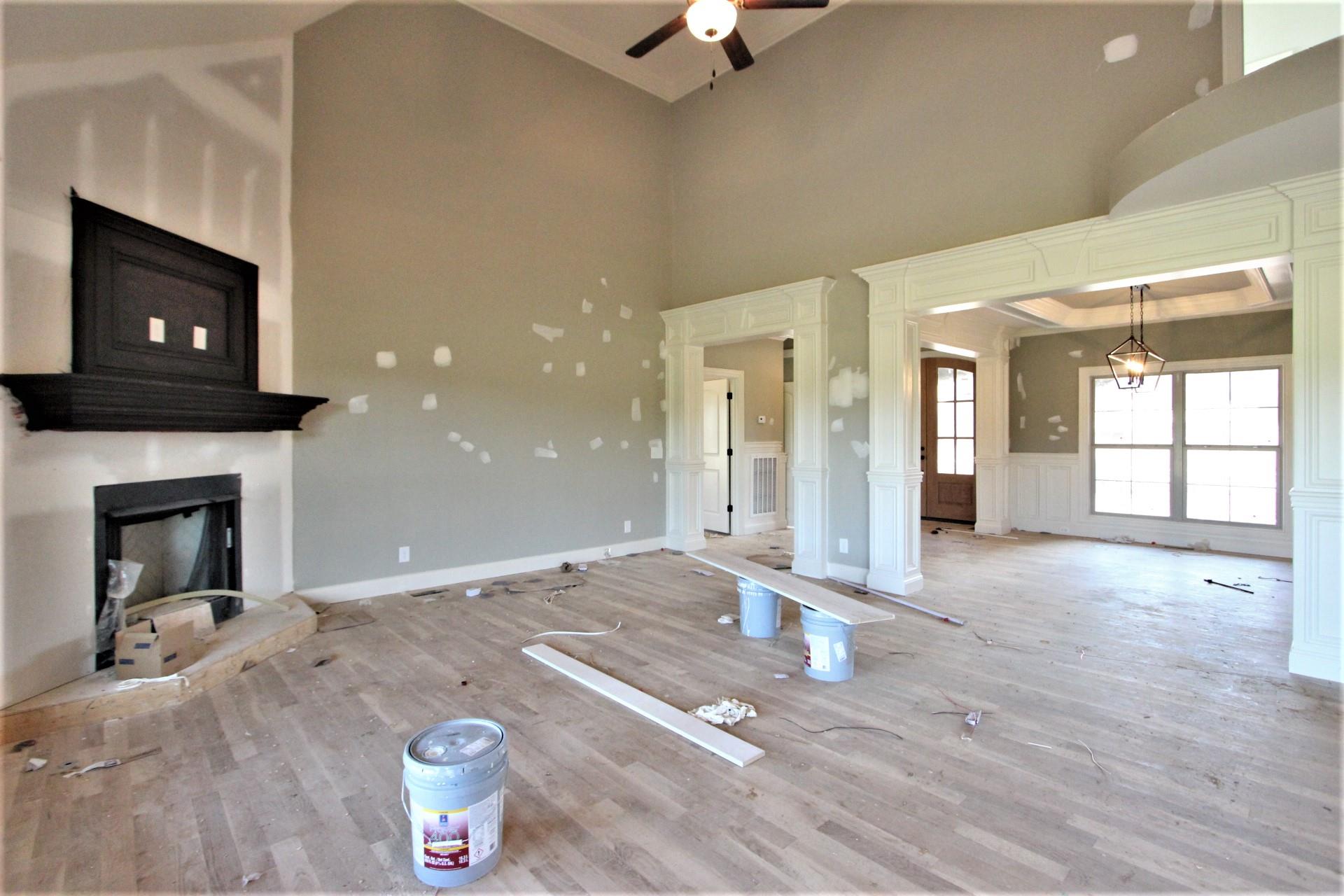 Great Room With Solid Oak Hardwood Flooring