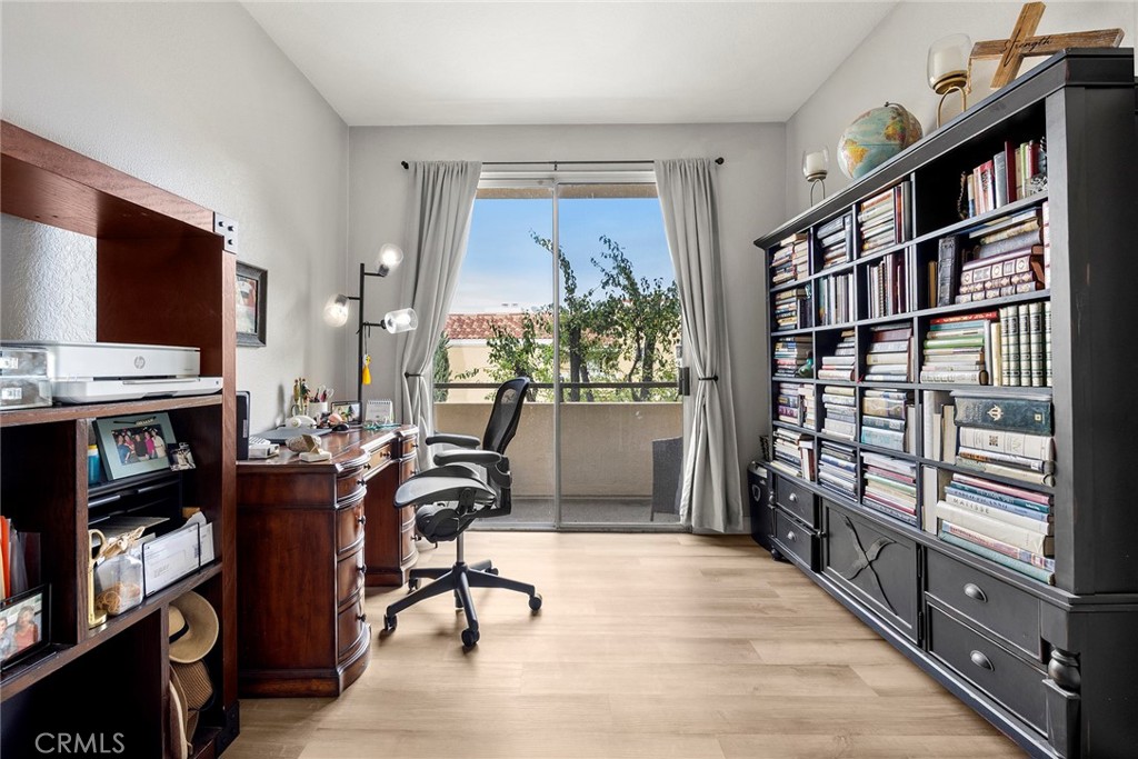 4512 Workman Mill Road Whittier, CA 90601 - Photo 23 of 28 2nd bedroom with French doors, and balcony. Currently being used as an office.