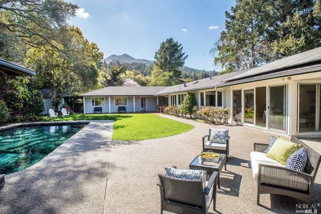 156 South Ridgewood Road Kentfield, CA 94904 - Photo 1 of 1 a view of house with a garden and patio