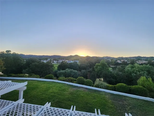 a view of a city from a balcony