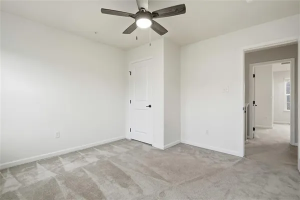 a view of an empty room