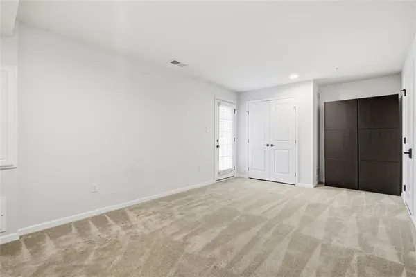 a view of an empty room