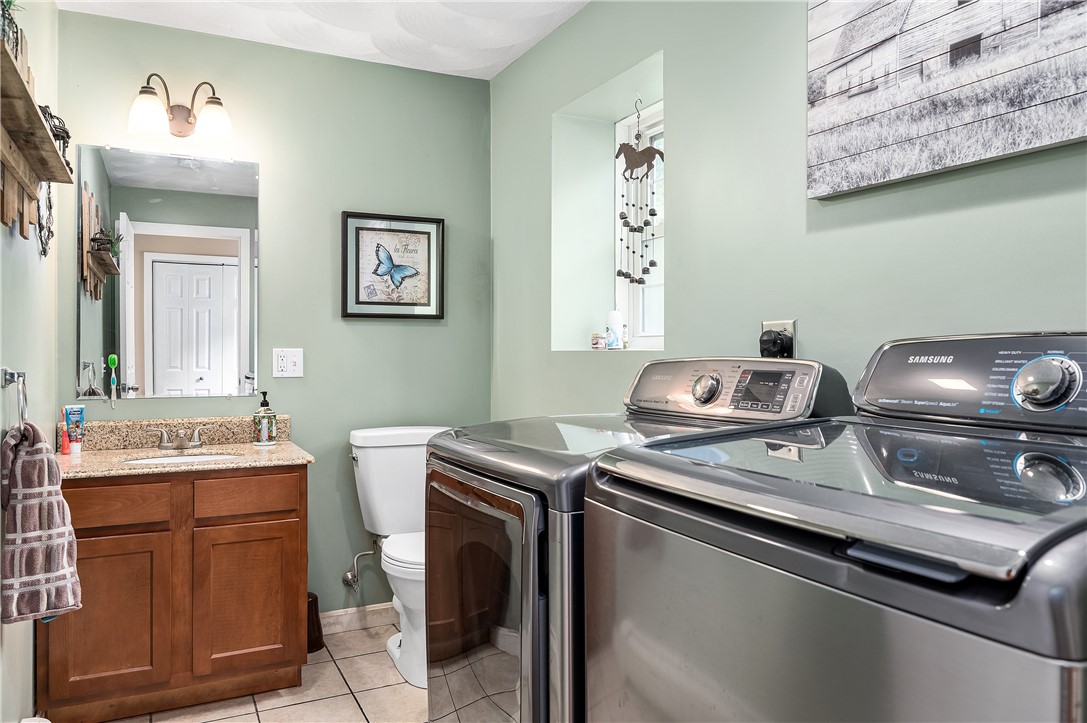 516 Durfee Hill Road Glocester, RI 02814 - Photo 14 of 41 516 Durfee Hill Rd - Bathroom & Laundry on 1st Level