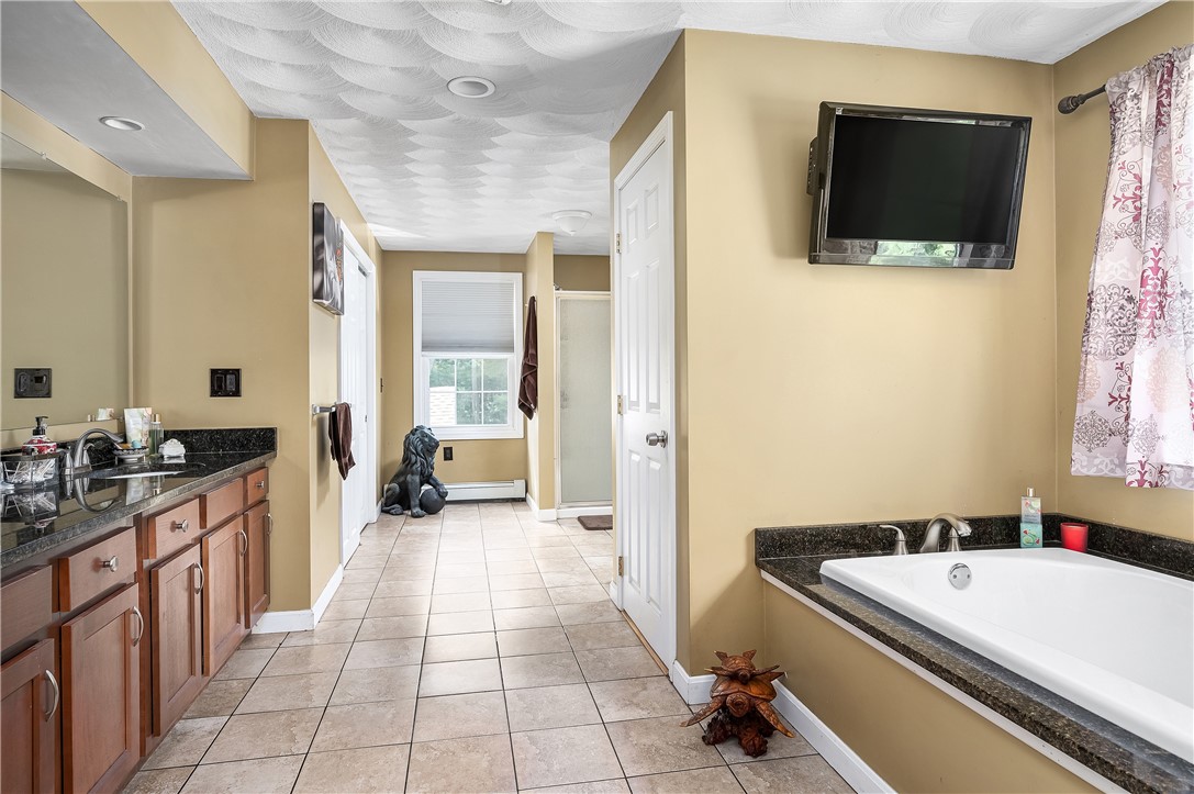 516 Durfee Hill Road Glocester, RI 02814 - Photo 23 of 41 516 Durfee Hill Rd - Primary Bedroom Suite Bathroom Angle 1