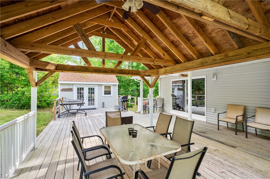 516 Durfee Hill Road Glocester, RI 02814 - Photo 28 of 41 516 Durfee Hill Rd - Covered Deck, Left Side of House