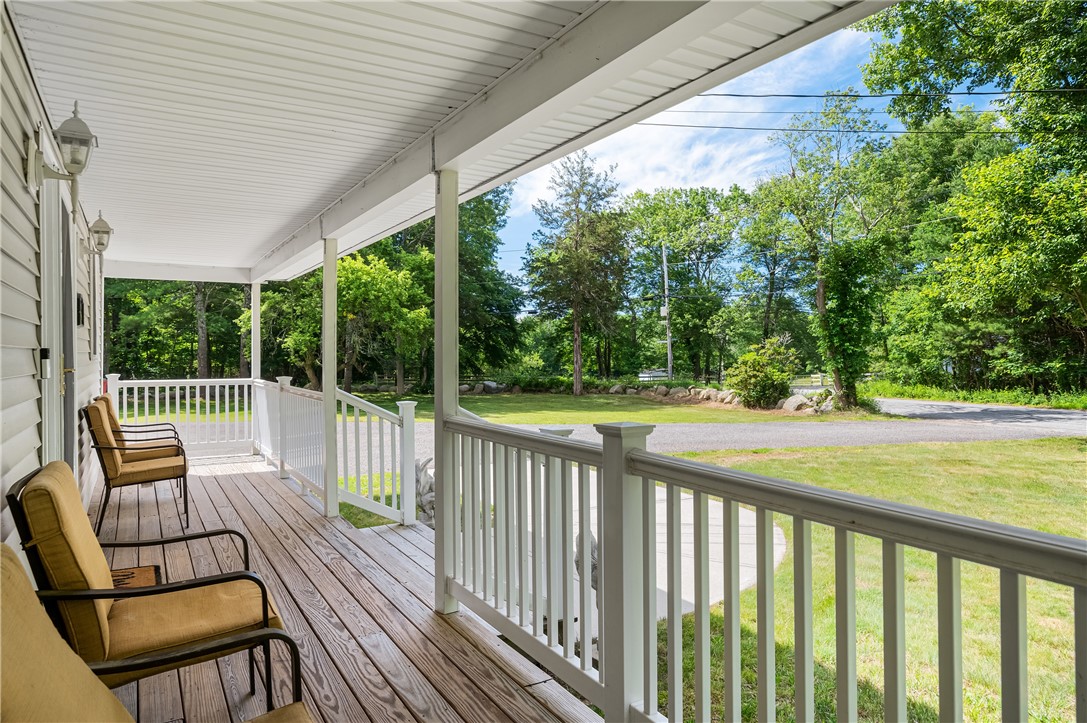 516 Durfee Hill Road Glocester, RI 02814 - Photo 41 of 41 516 Durfee Hill Rd - Farmers Porch Looking to Road