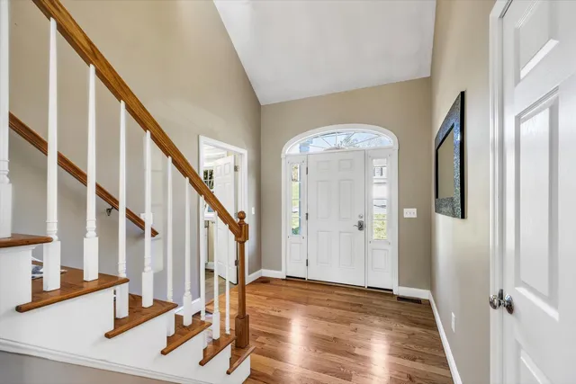 a view of front door with hallway
