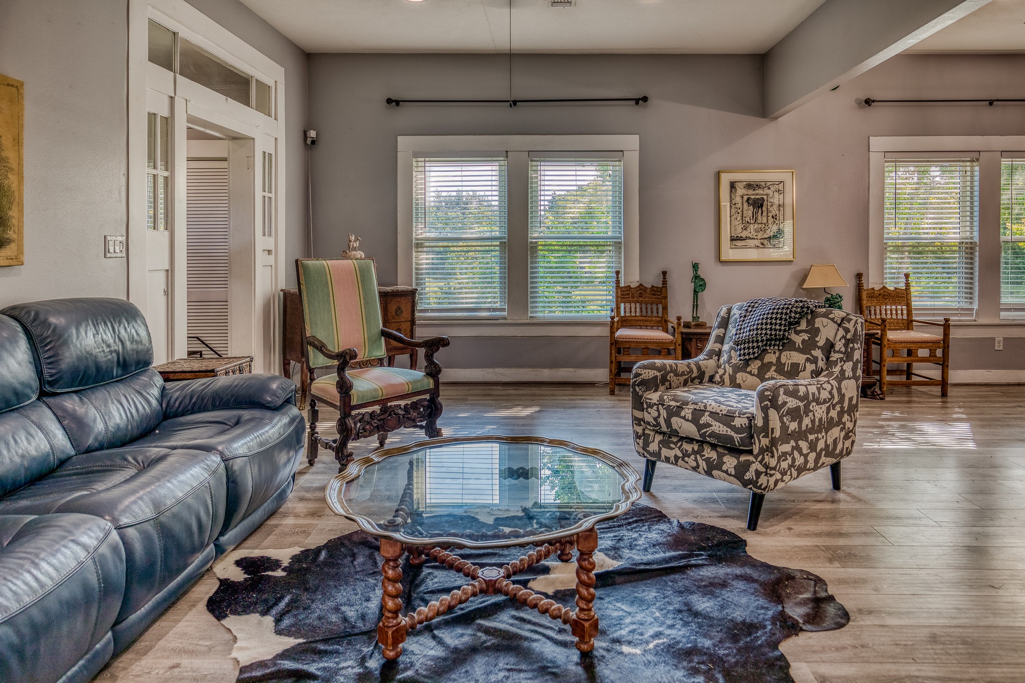 10347 Pless Road Cat Spring, TX 78933 - Photo 8 of 19 a living room with furniture and a large window