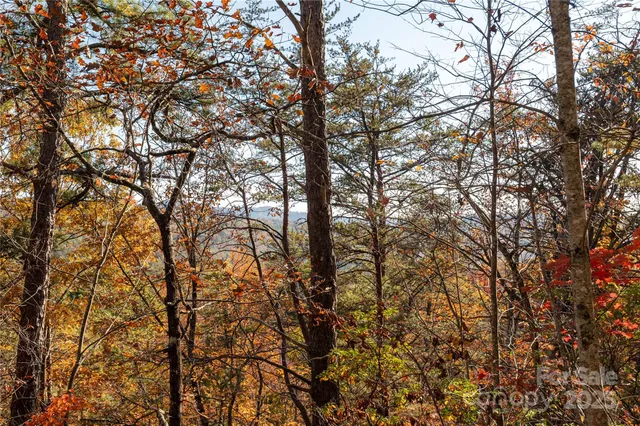 a view of a house with large windows and wooden fence