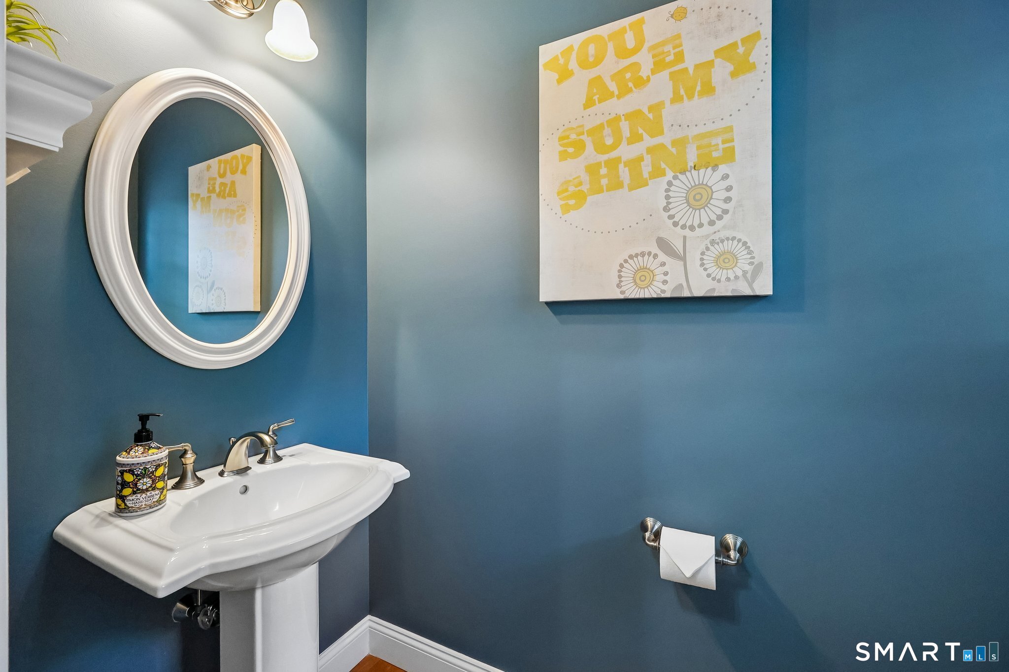2 Gatehouse Road Granby, CT 06035 - Photo 20 of 40 a bathroom with a sink and a mirror