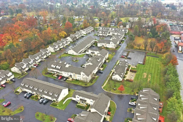 an aerial view of a city