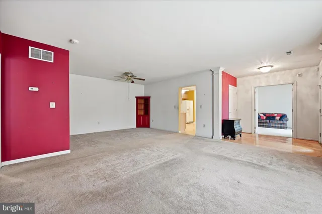 a view of an empty room