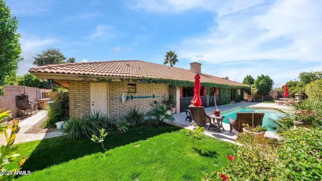 a front view of house with yard