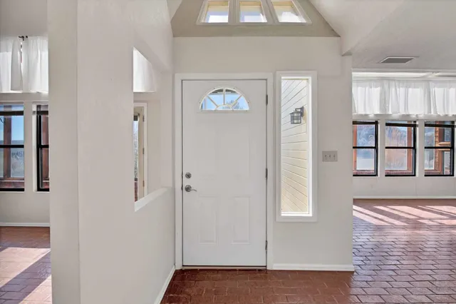 a view of an front door