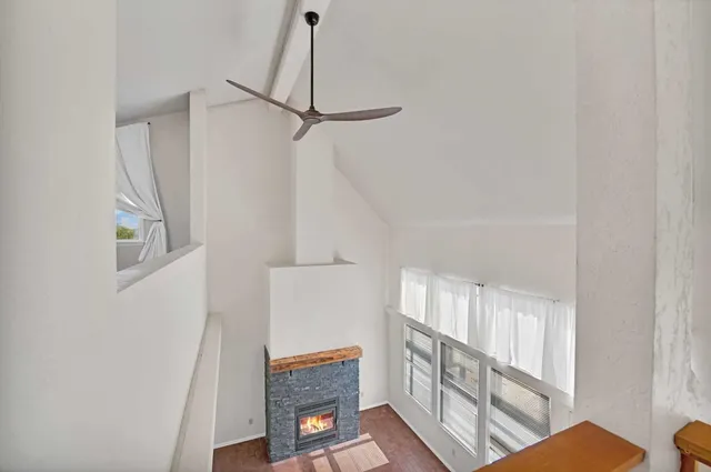 a view of an empty room and window